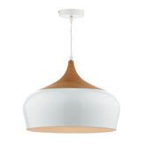 Gaucho 1 Lt Pendant White Large GAU8602 Dar Lighting